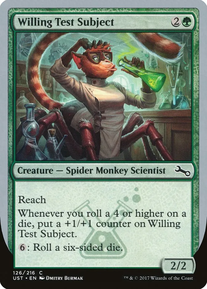 Willing Test Subject Front Face