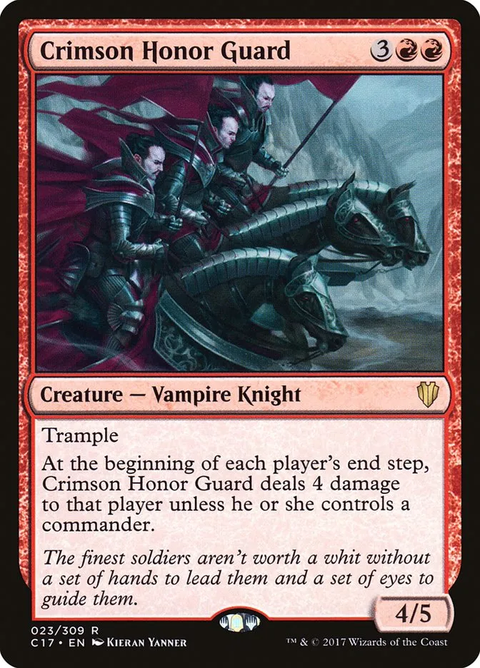 Crimson Honor Guard Front Face