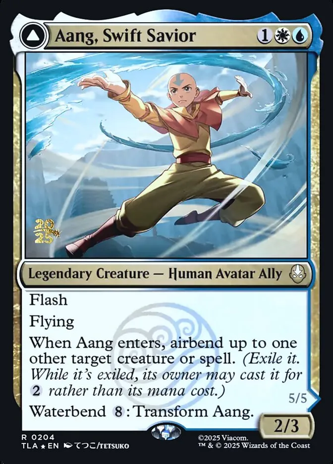 Aang, Swift Savior // Aang and La, Ocean's Fury Front Face