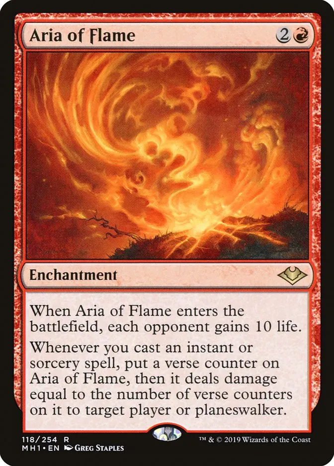 Aria of Flame Front Face