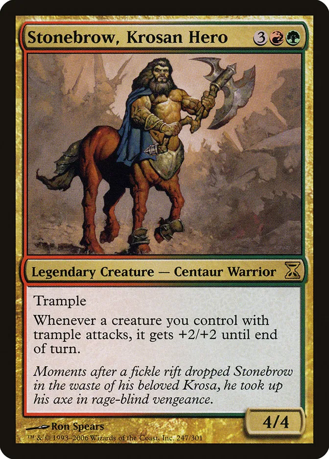 Stonebrow, Krosan Hero Front Face