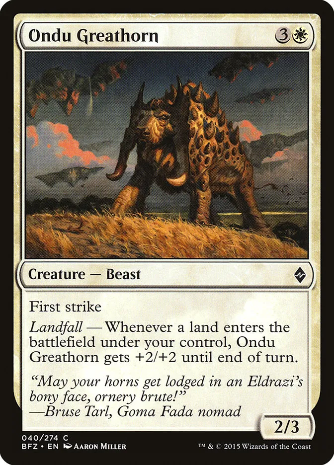 Ondu Greathorn Front Face
