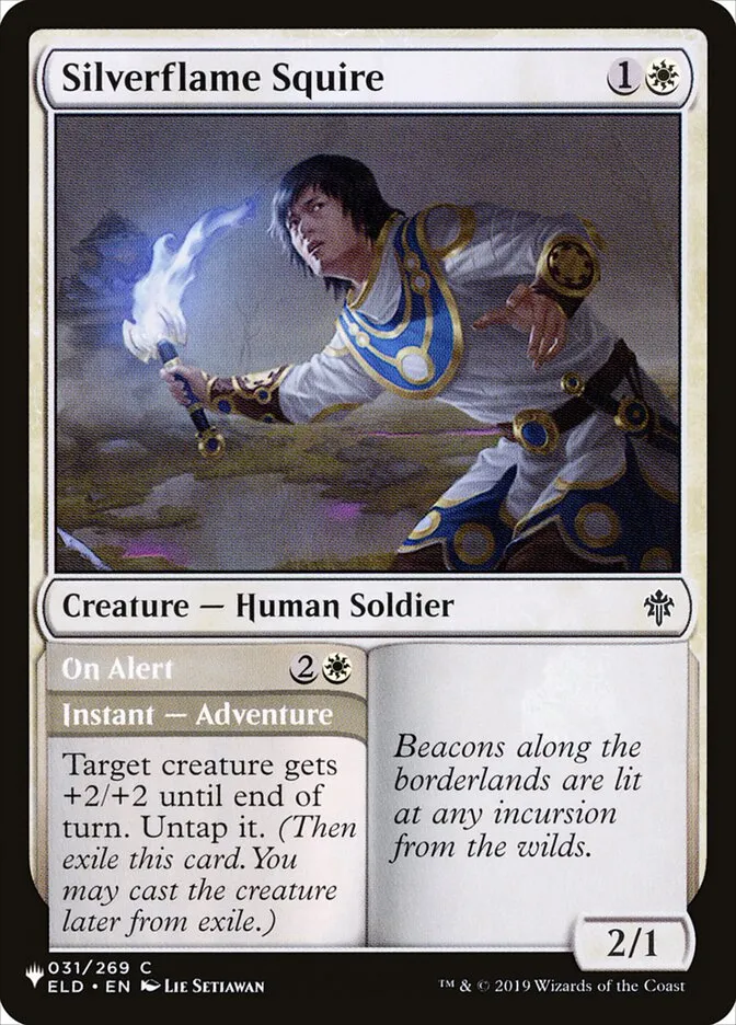 Silverflame Squire // On Alert Front Face