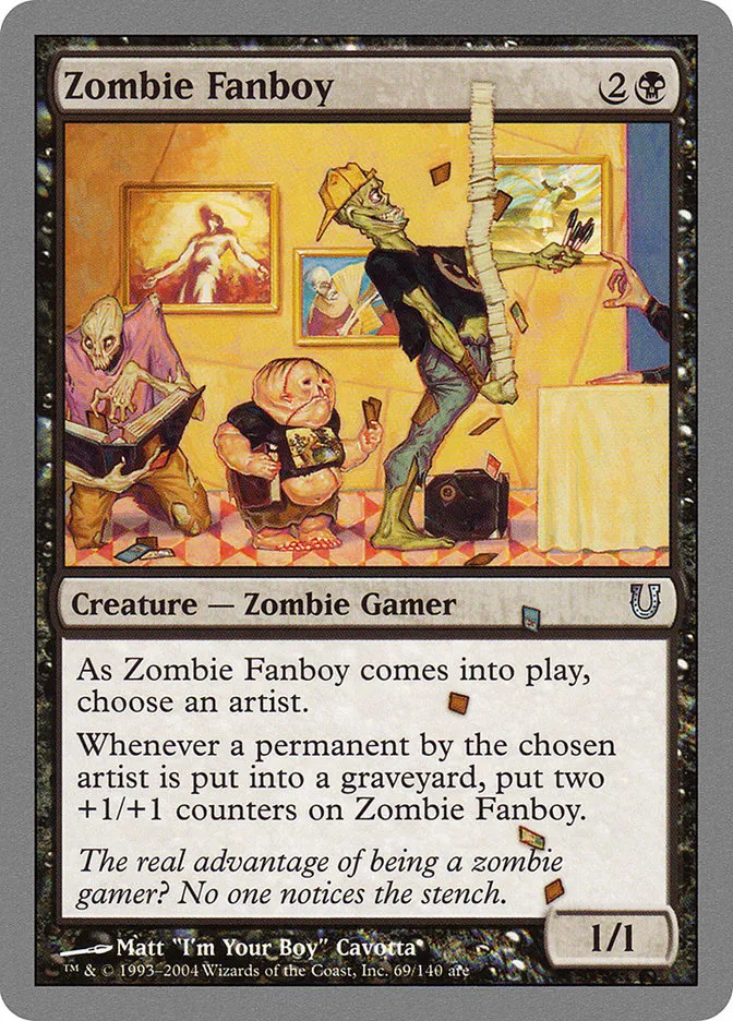 Zombie Fanboy Front Face