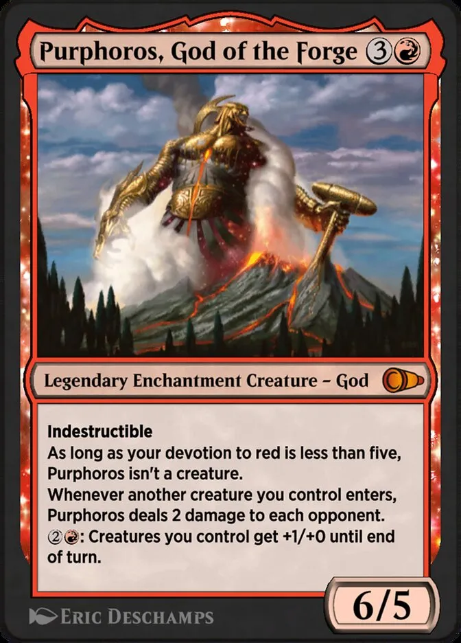 Purphoros, God of the Forge Front Face