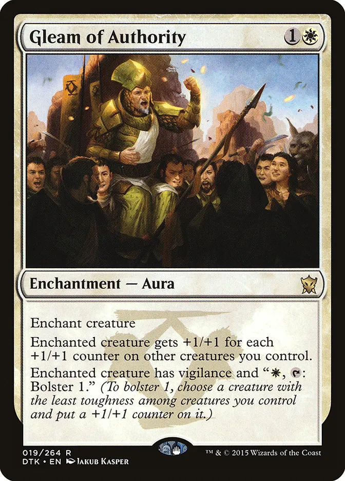 Gleam of Authority Front Face