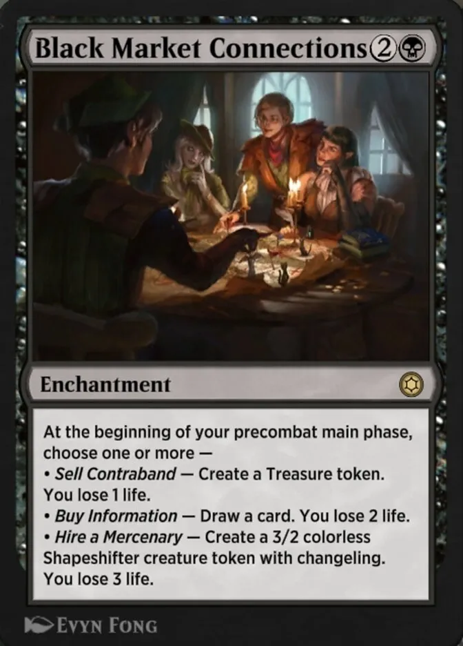 Black Market Connections Front Face