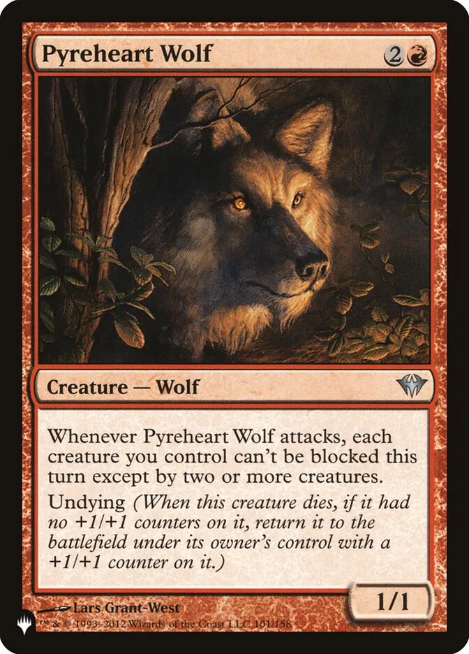 Pyreheart Wolf Front Face