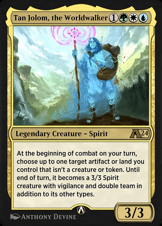 Tan Jolom, the Worldwalker Front Face