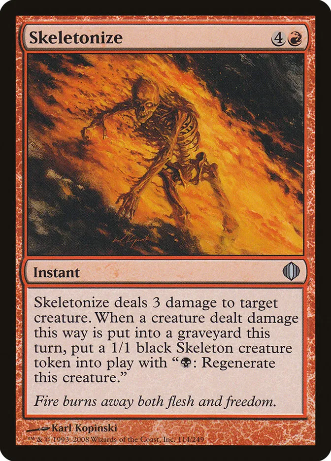 Skeletonize Front Face