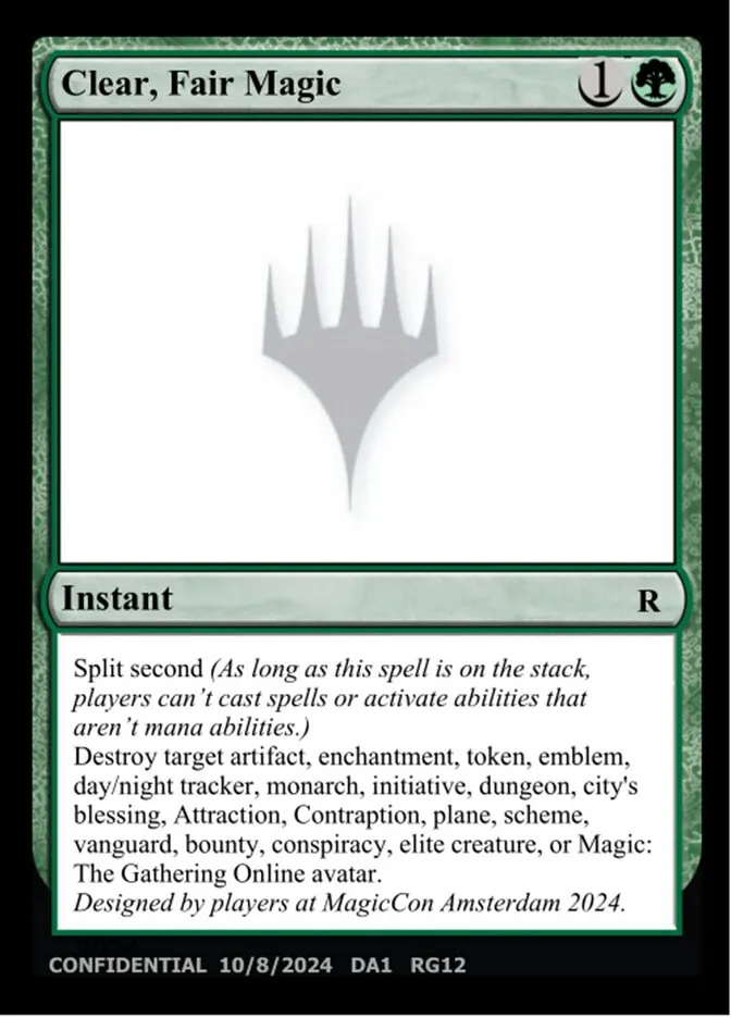 Clear, Fair Magic Front Face