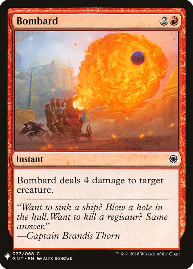 Bombard Front Face