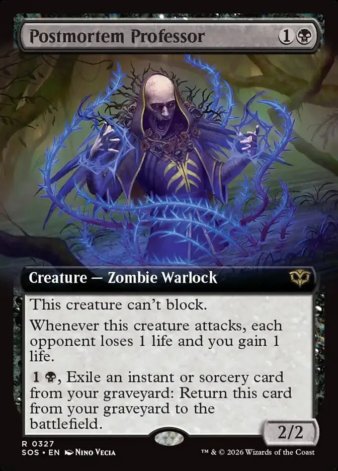 Postmortem Professor Front Face