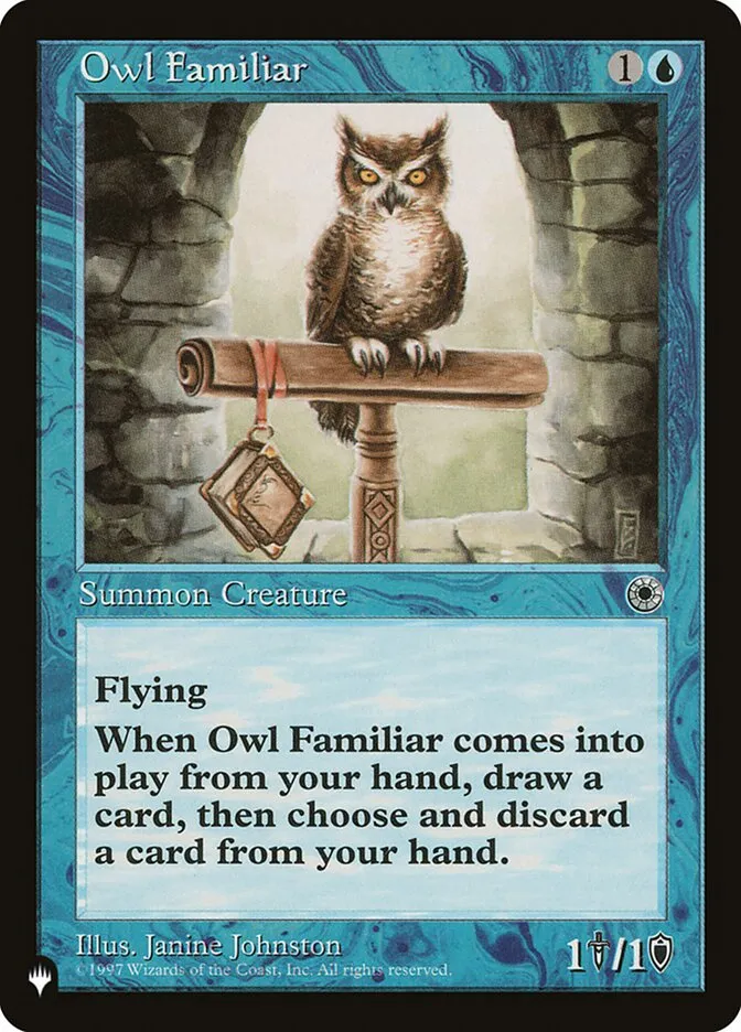 Owl Familiar Front Face