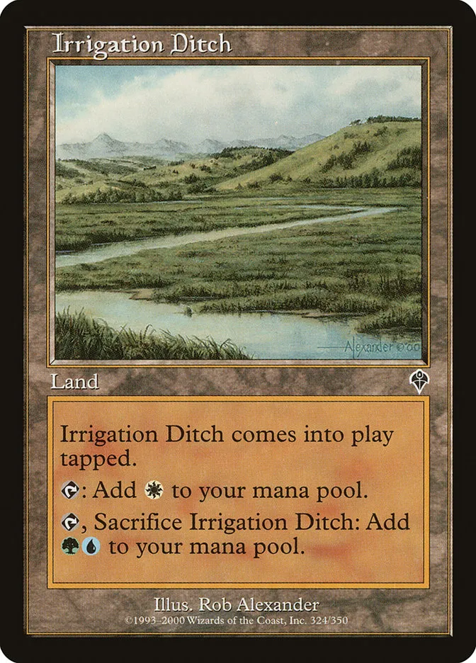 Irrigation Ditch Front Face