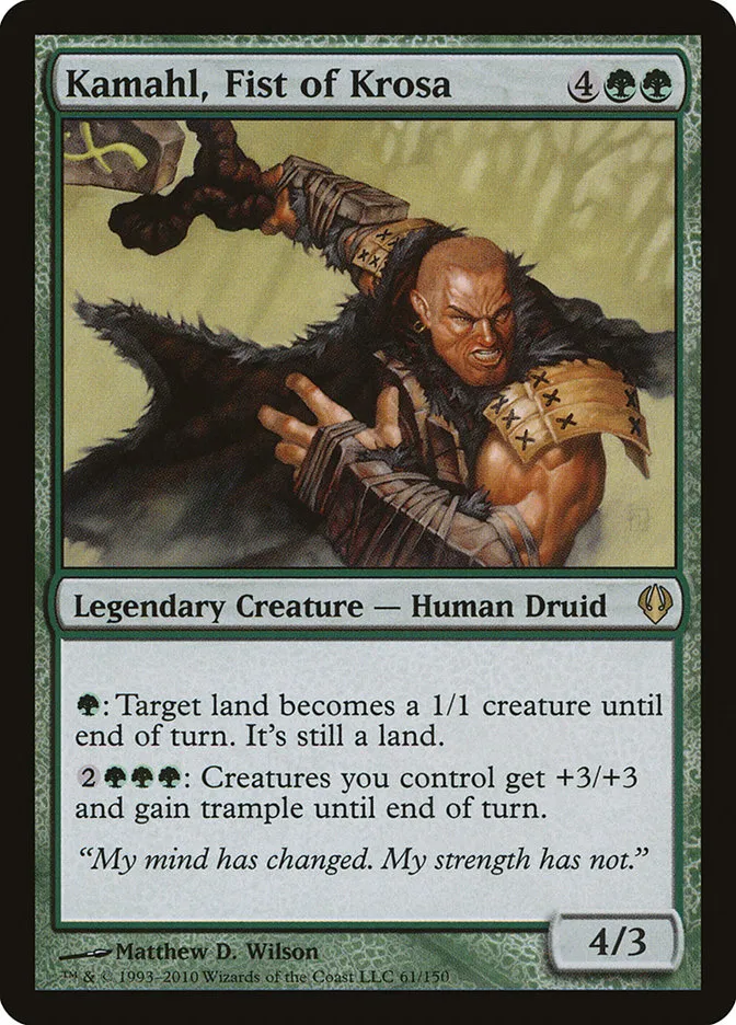 Kamahl, Fist of Krosa Front Face