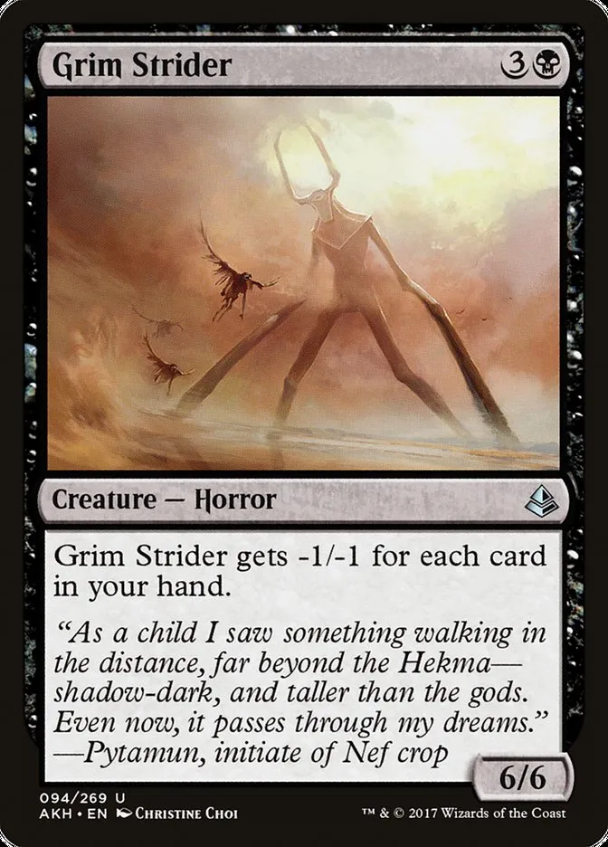 Grim Strider Front Face