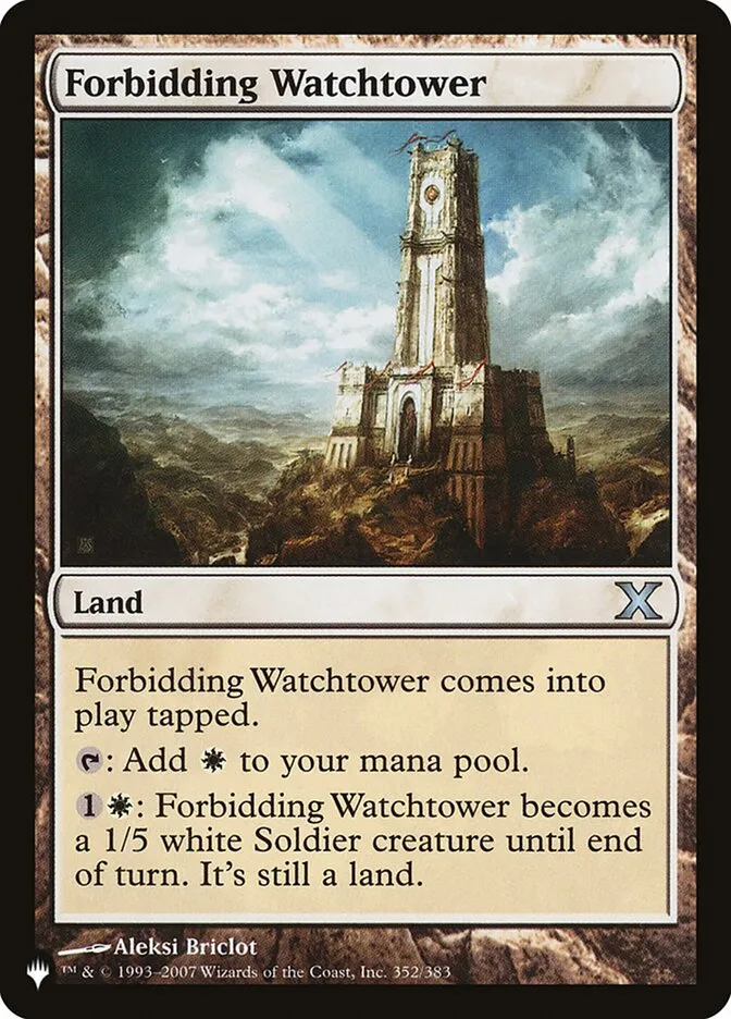 Forbidding Watchtower Front Face