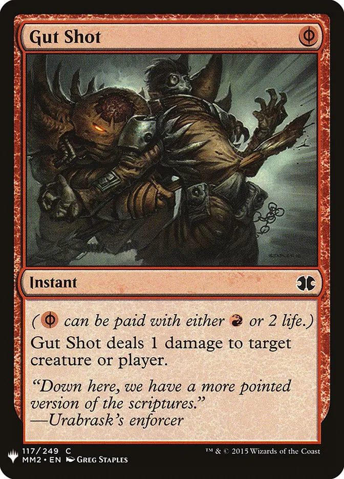 Gut Shot Front Face