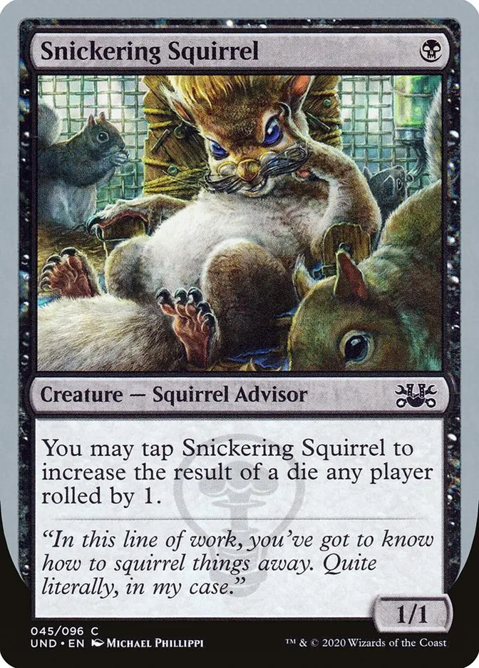 Snickering Squirrel Front Face