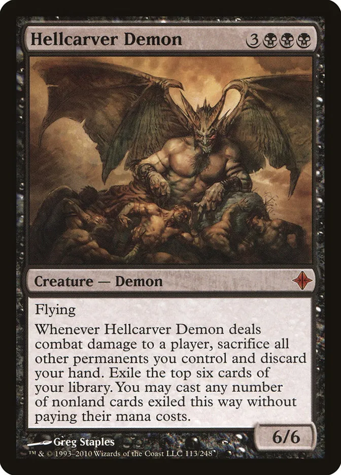 Hellcarver Demon Front Face