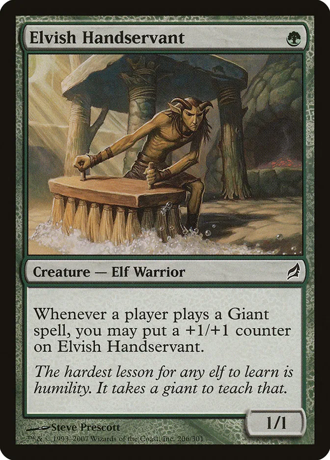 Elvish Handservant Front Face