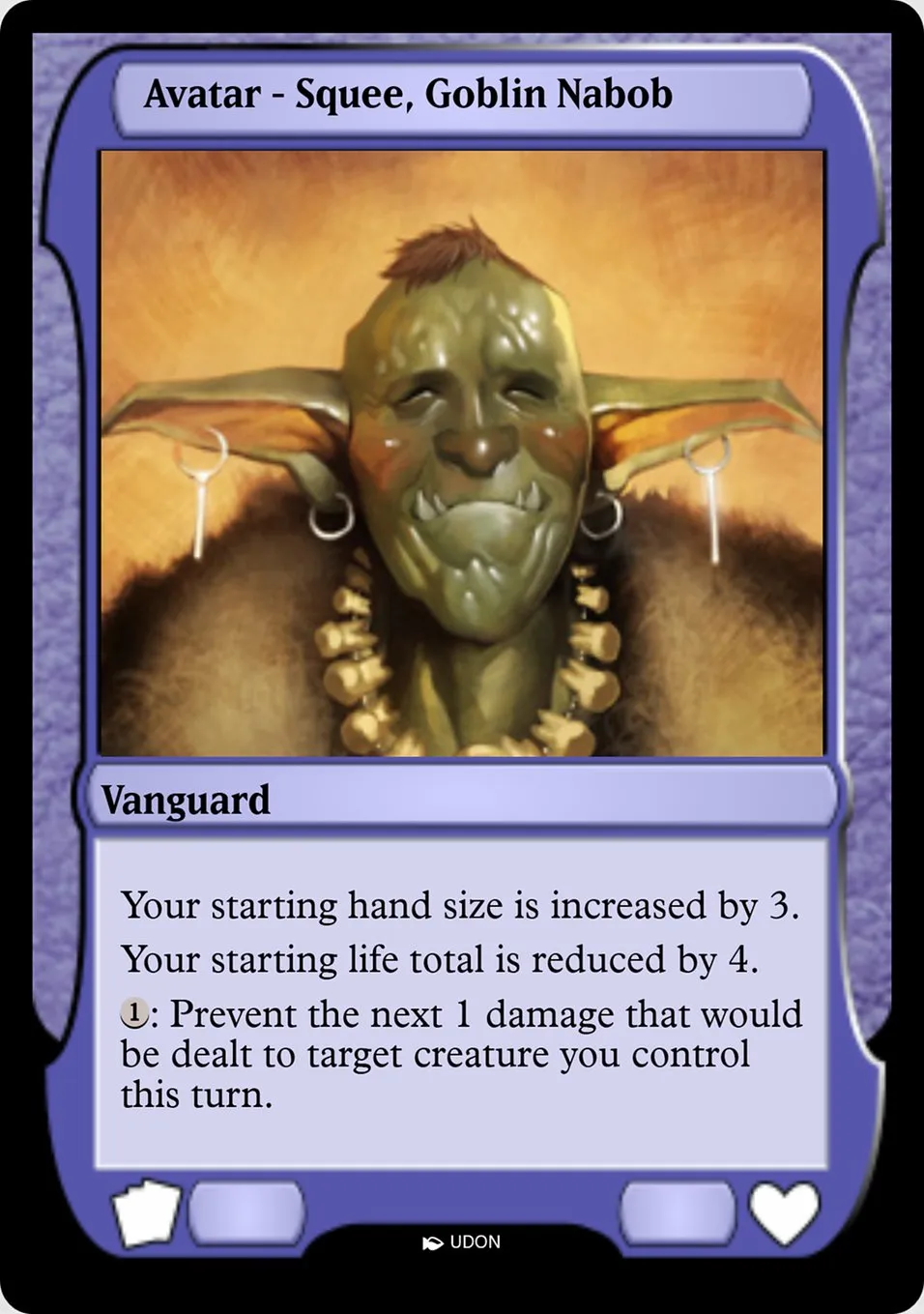 Squee, Goblin Nabob Avatar Front Face