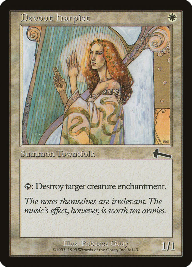Devout Harpist Front Face