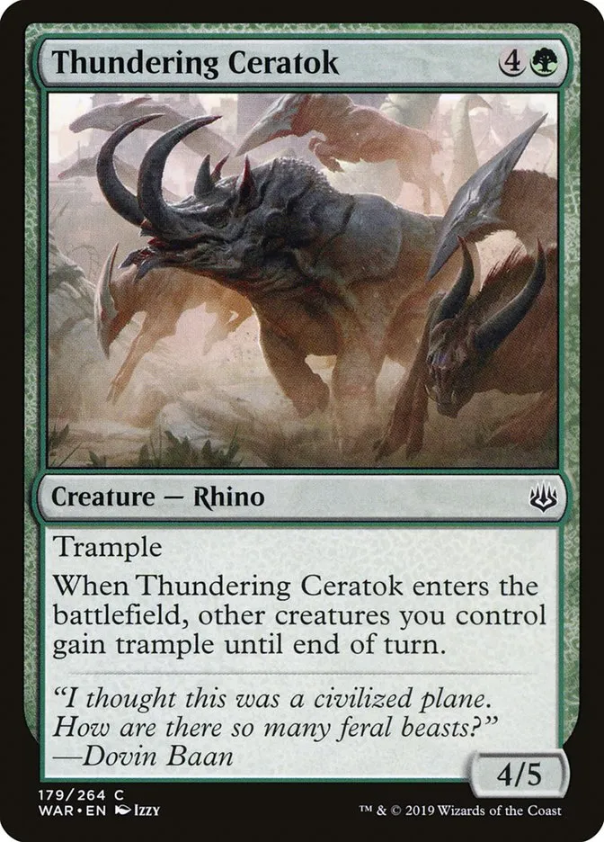 Thundering Ceratok Front Face