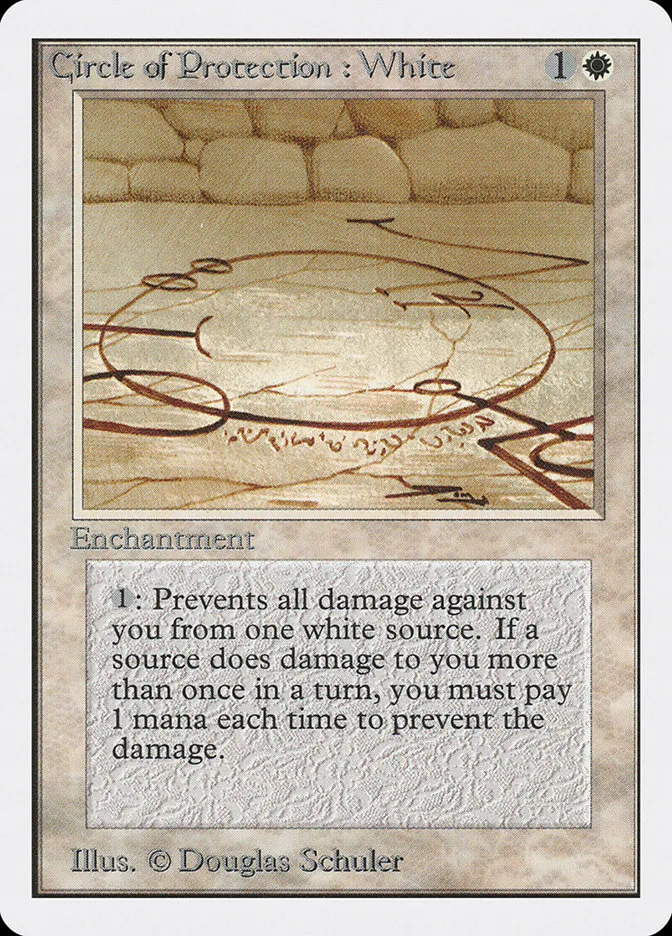 Circle of Protection: White Front Face