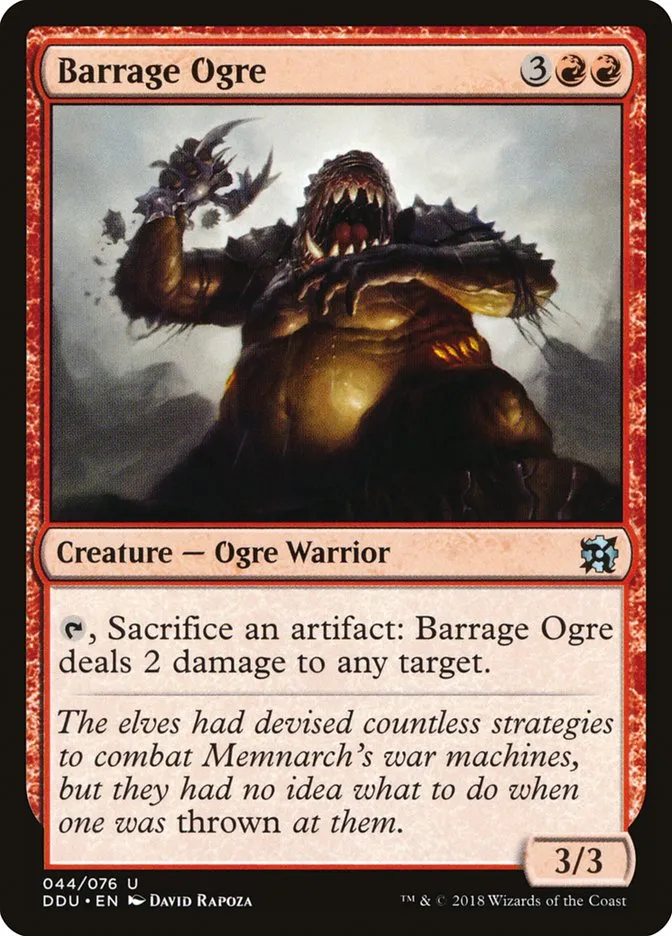 Barrage Ogre Front Face
