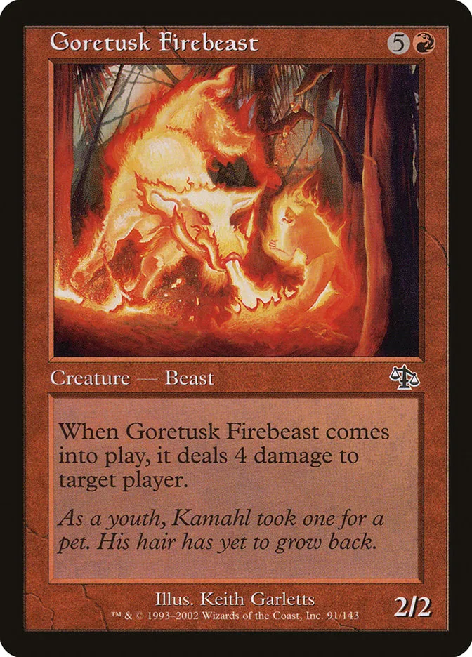 Goretusk Firebeast Front Face
