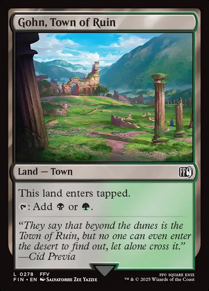 Gohn, Town of Ruin Front Face