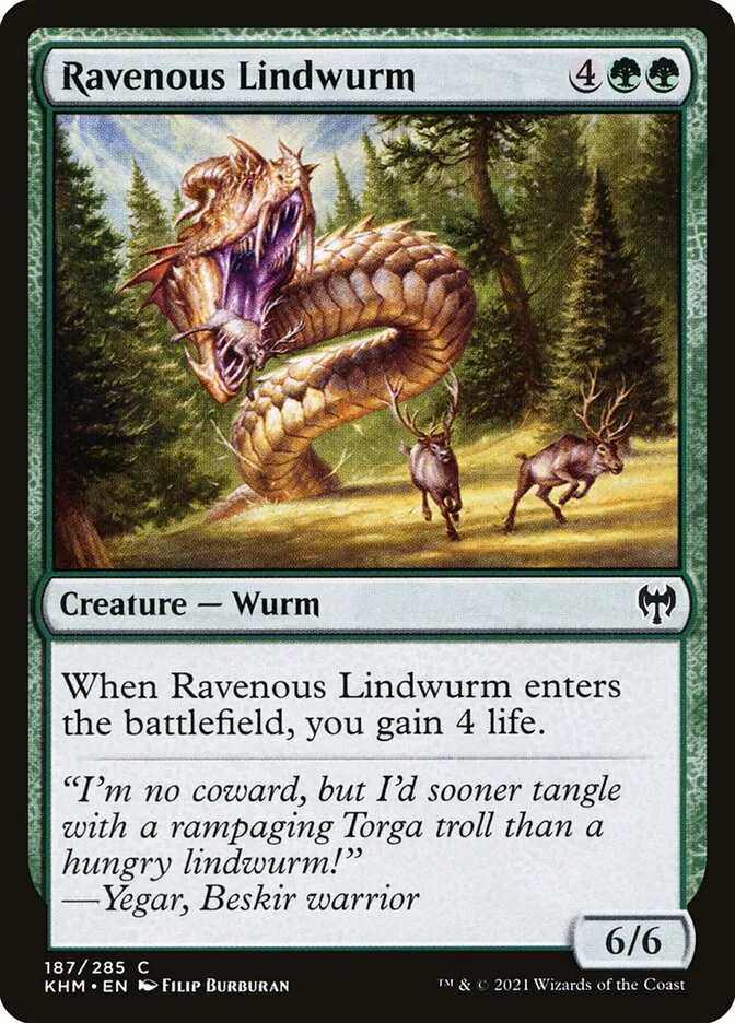 Ravenous Lindwurm Front Face