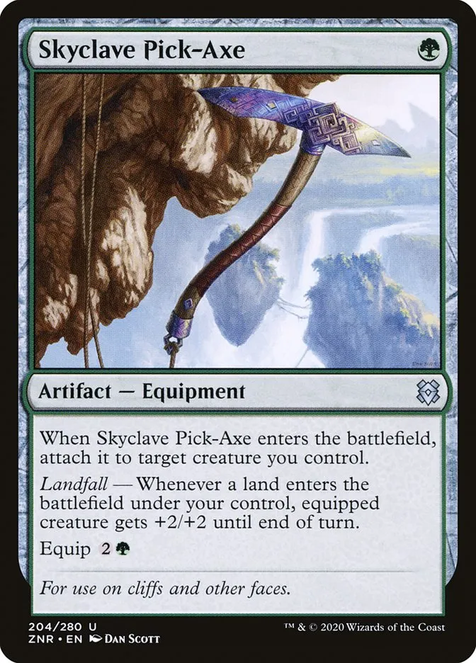 Skyclave Pick-Axe Front Face