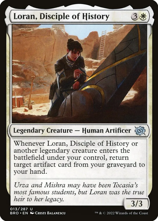 Loran, Disciple of History Front Face