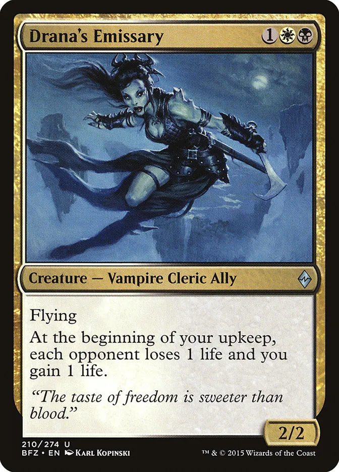 Drana's Emissary Front Face