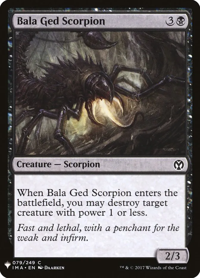 Bala Ged Scorpion Front Face