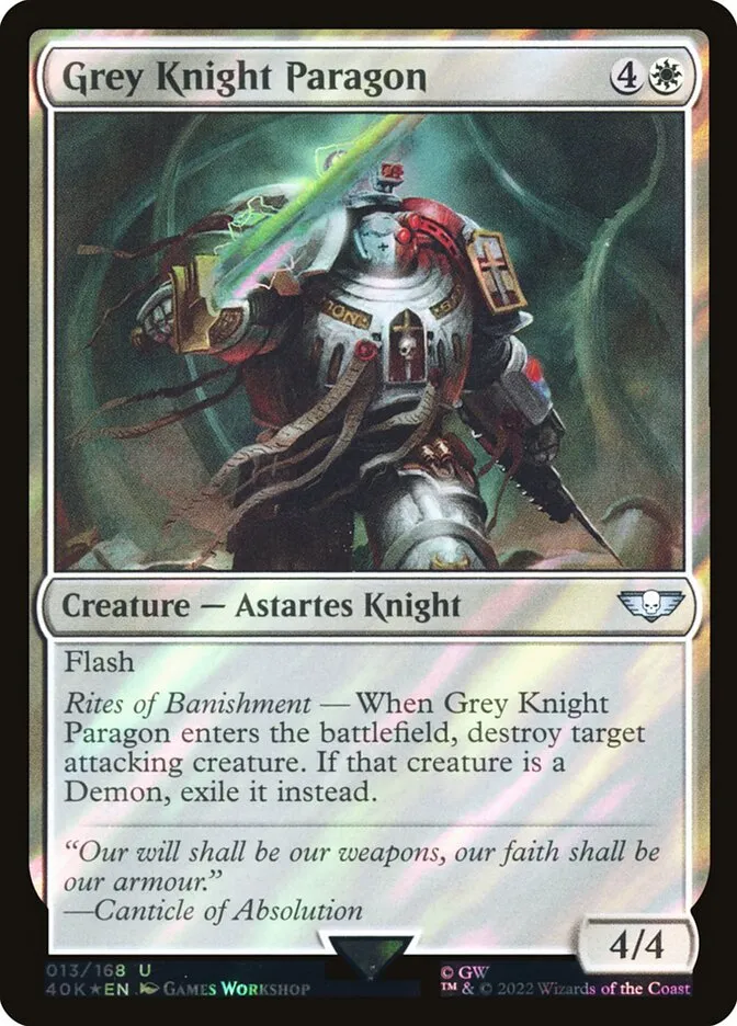 Grey Knight Paragon Front Face