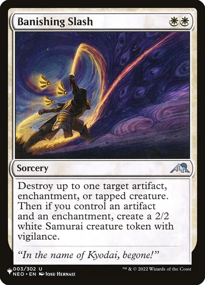 Banishing Slash Front Face