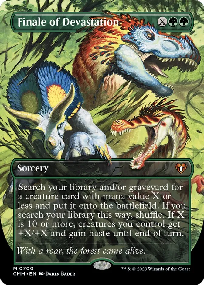Finale of Devastation Front Face