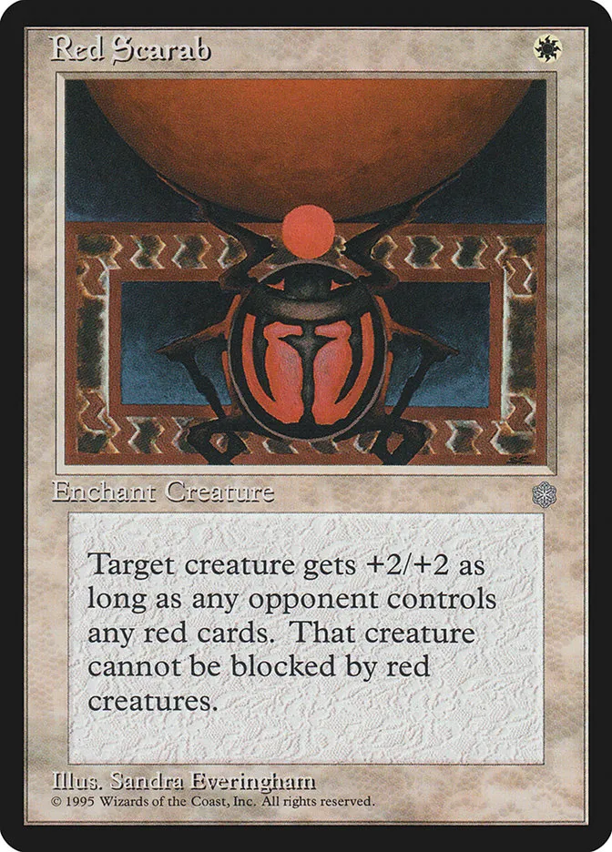 Red Scarab Front Face