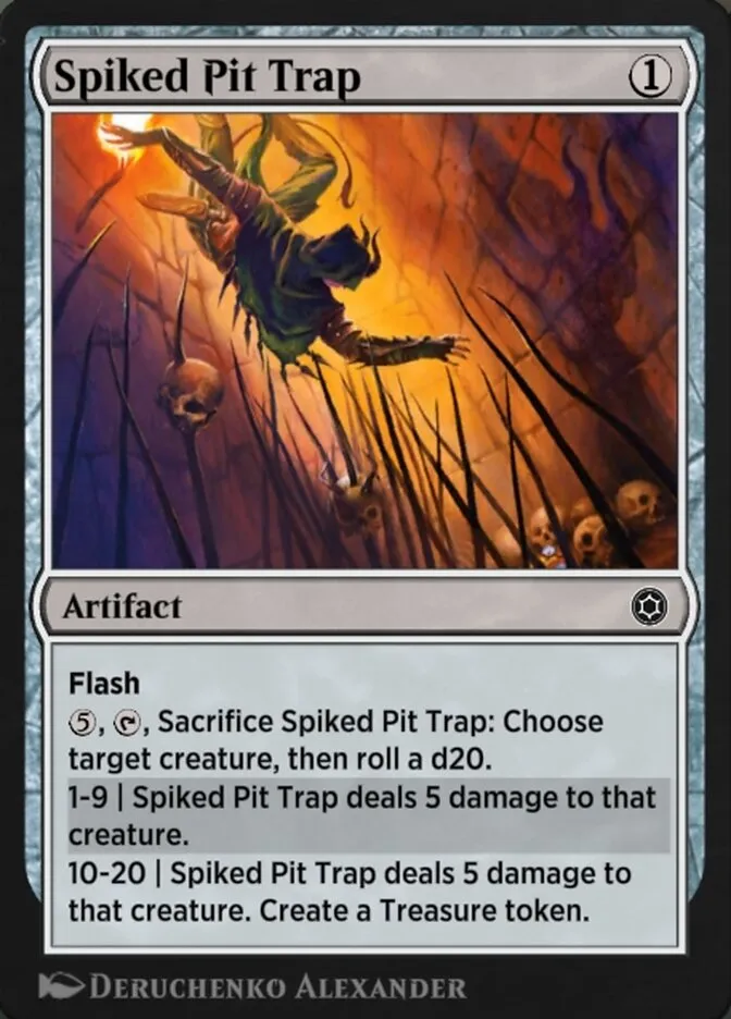 Spiked Pit Trap Front Face