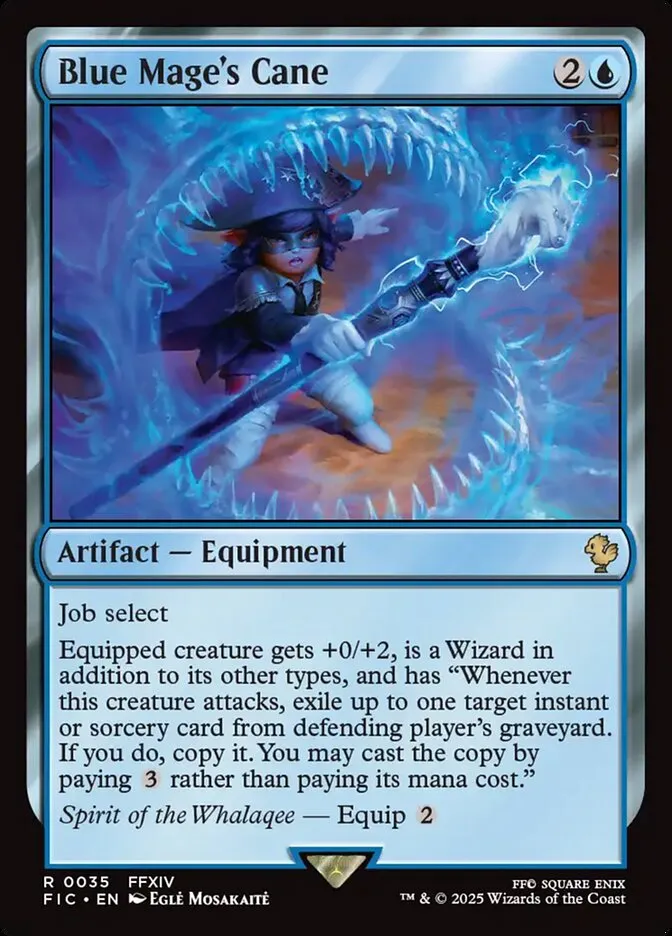 Blue Mage's Cane Front Face