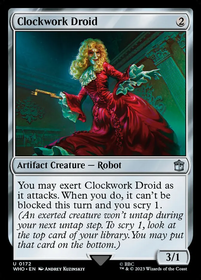 Clockwork Droid Front Face