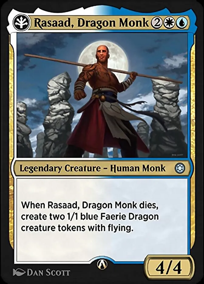 Rasaad, Dragon Monk Front Face