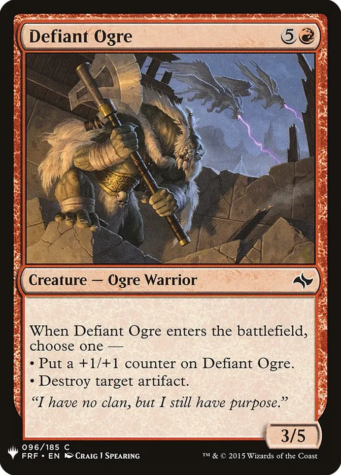 Defiant Ogre Front Face