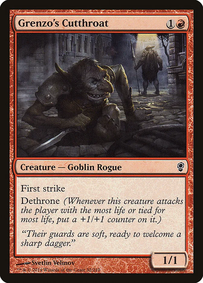 Grenzo's Cutthroat Front Face