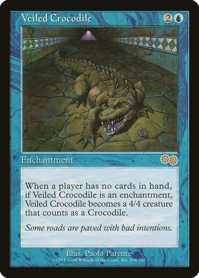 Veiled Crocodile Front Face