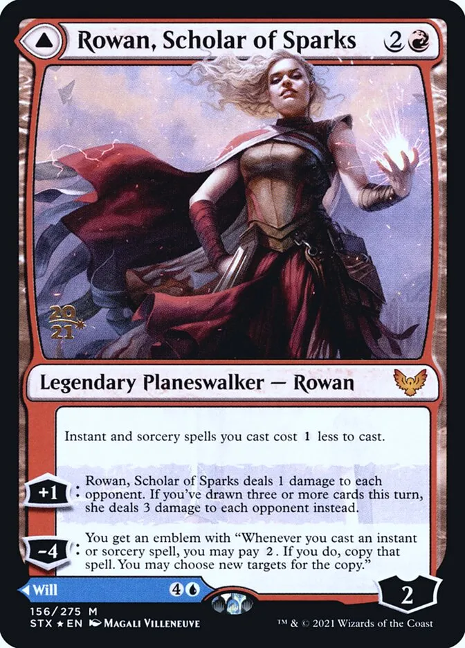 Rowan, Scholar of Sparks // Will, Scholar of Frost Front Face